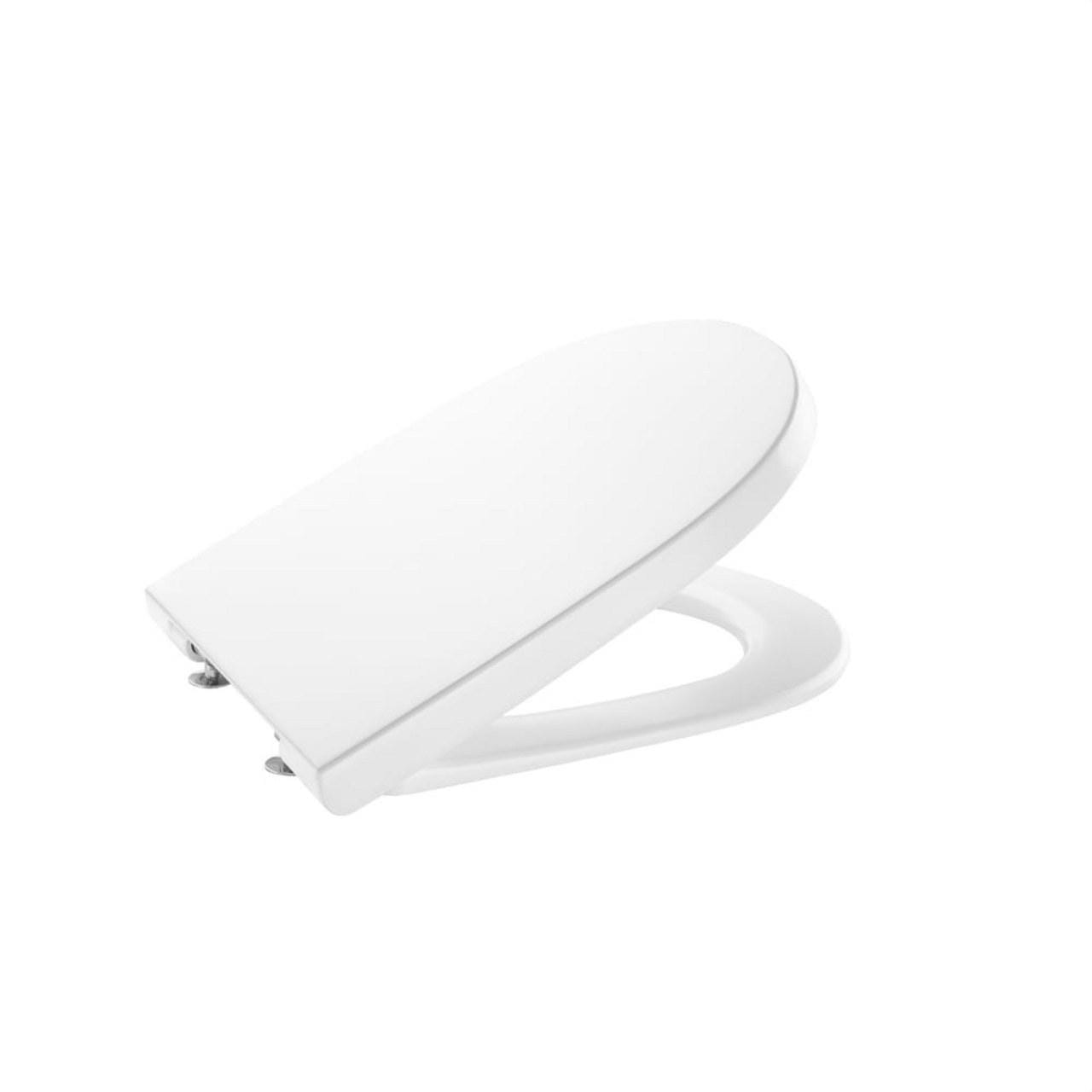 ROCA - Asiento + tapa de caída amortiguada blanco