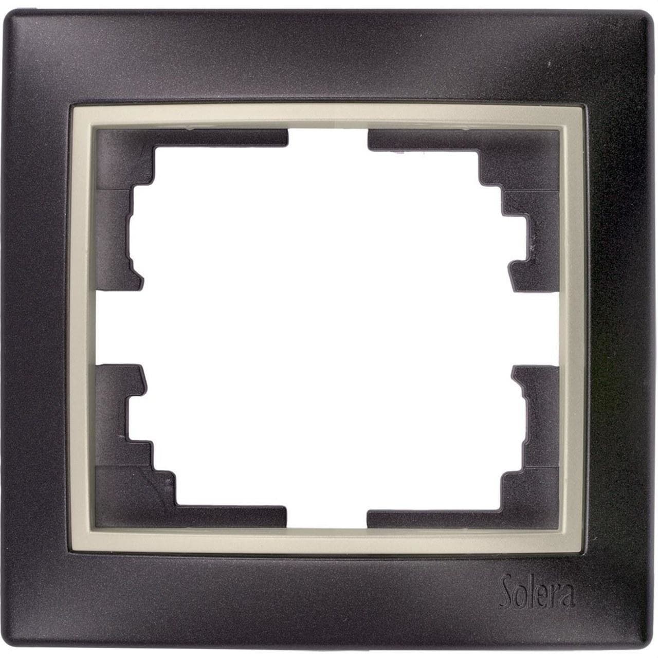 SOLERA - Marco 1 elemento 83x81x10 negro