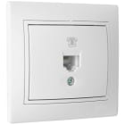 SOLERA - Toma teléfono RJ11 83x81 blanco