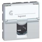 LEGRAND - Base RJ45 Mosaic - Cat.6A - UTP - 2 módulos - Aluminio
