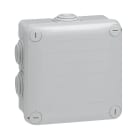 LEGRAND - Caja de derivación para conexiones, Plexo IP55, cuadrada. Dimensiones: 105x105x55mm. 7 conos. Color gris