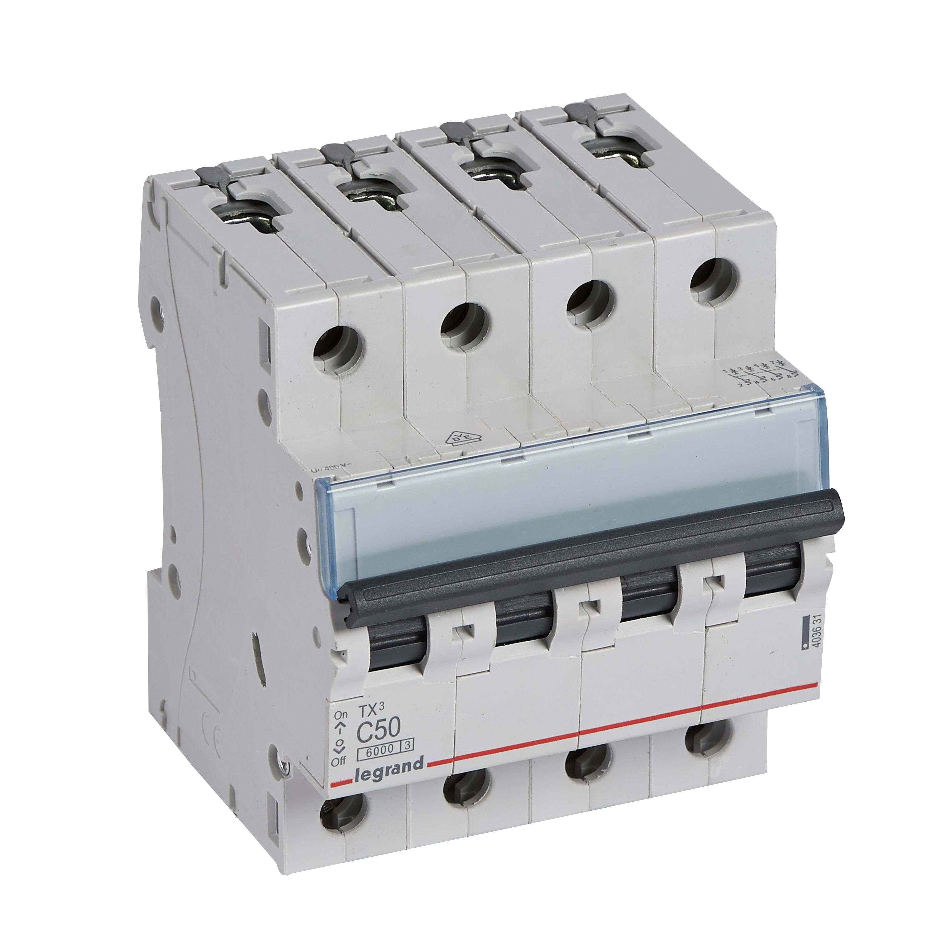 LEGRAND - MCB TX³ 6000A 4 polos 50A curva C