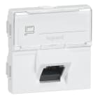 LEGRAND - Base RJ45 Mosaic - Cat.6A - STP - 2 módulos - LCS²- En ángulo 45º - Blanco