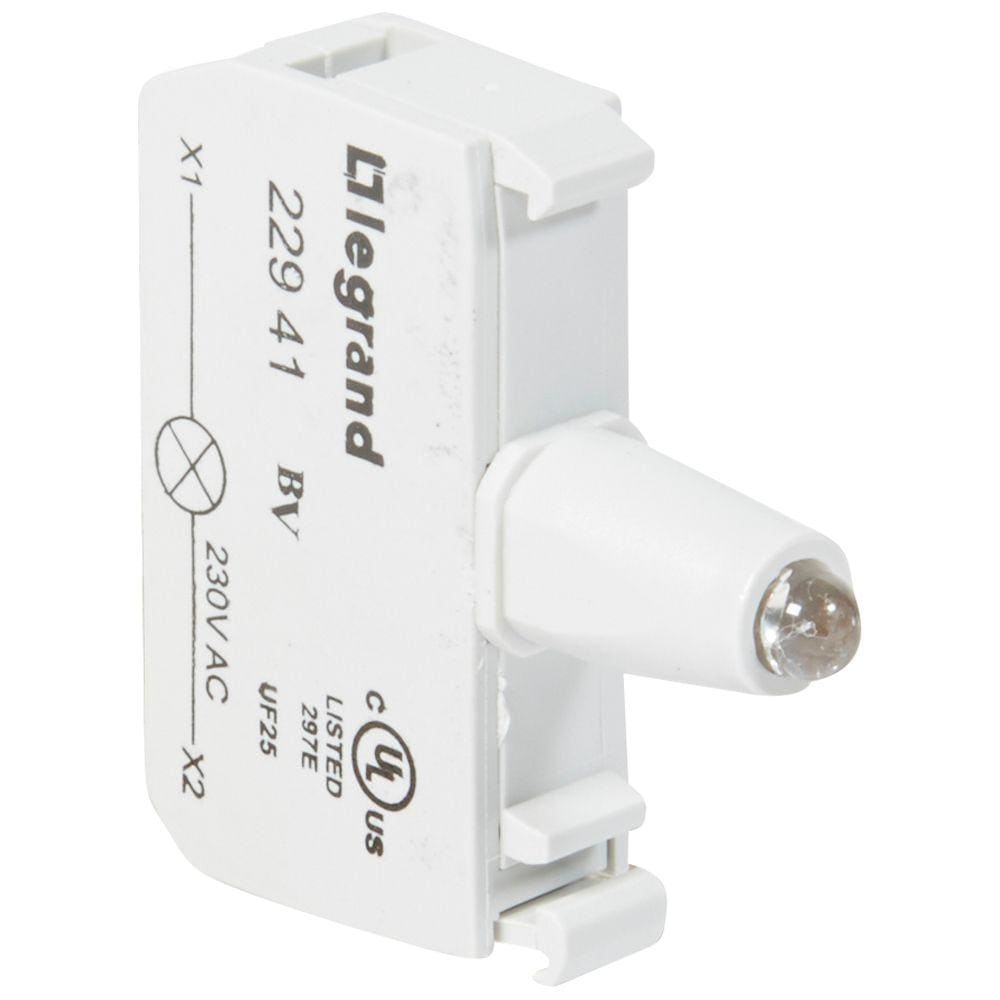 LEGRAND - Bloque para empalme de cabezal de luz Osmoz - 230V~ - rojo