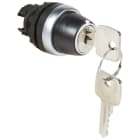 LEGRAND - Mando giratorio no iluminado con llave n°455 IP69 Osmoz modular - 3 posiciones fijas 90° para extracción de llave