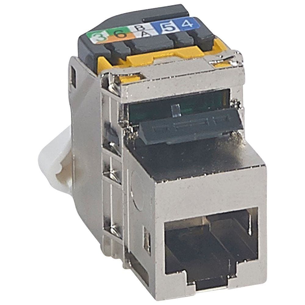 LEGRAND - Enchufe Keystone RJ 45 categoría 6A UTP conexión de crimpado rápido