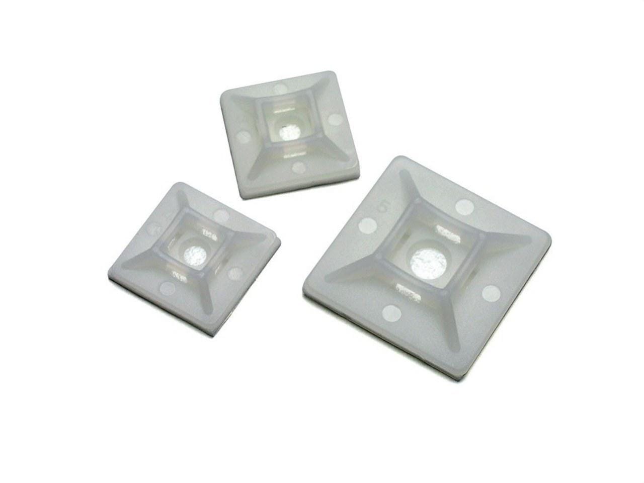 CEMBRE - Base bidireccional autoadhesiva 4,8mm PA6.6 blanca