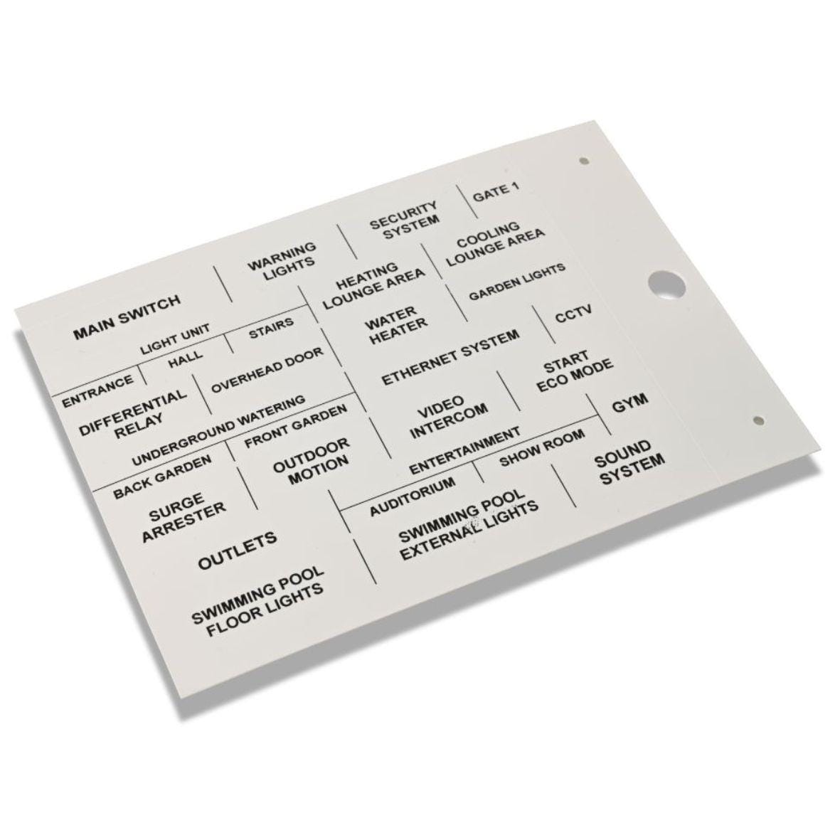GENERAL MARKING - Placa MG-17.5-A 990925 15x107,5mm para componentes modulares verde