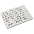 GENERAL MARKING - Placa MG-17.5-A 990925 15x107,5mm para componentes modulares verde