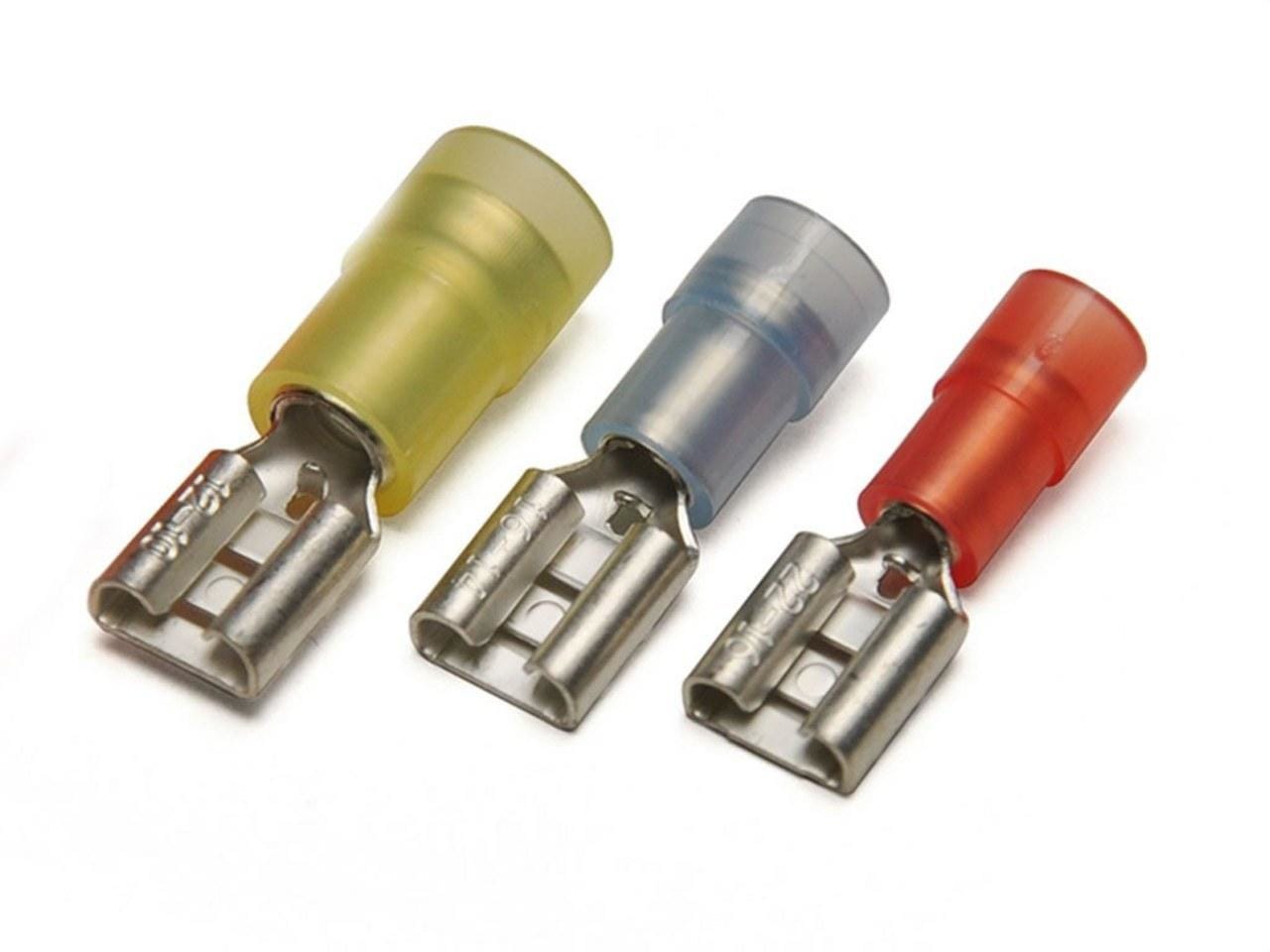 CEMBRE - Terminal H reforzado preaislado RKF-F305 sección 0,25-1,5mm² 2,8x0,5mm rojo