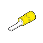 CEMBRE - Puntera plana preaislada GF-PP12 4-6mm² largo 13,3mm amarillo