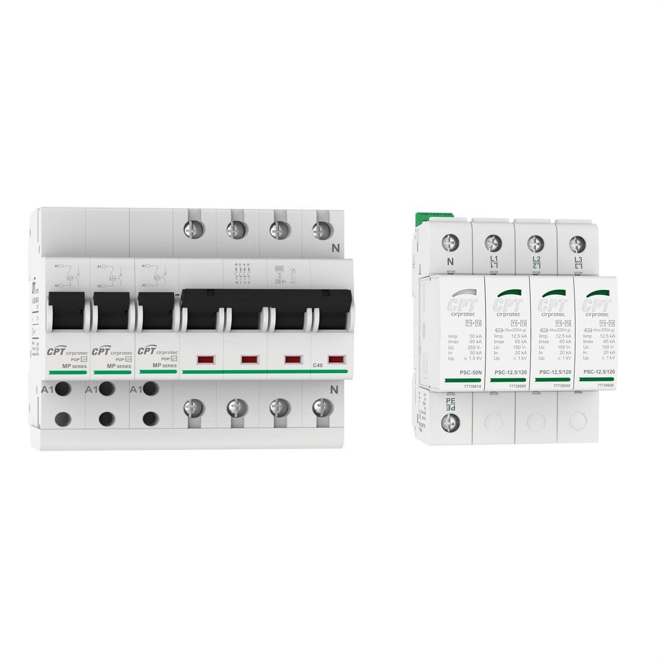 CIRPROTEC - Conjunto protector sobretensión 2MP-40 77706367 + PSC2-12,5/230 TT 77738205