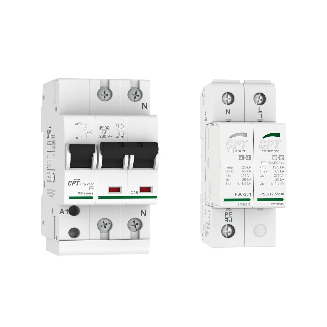 CIRPROTEC - Conjunto protector sobretensión 4MP-40 77706377 + PSC4-12,5/400 TT 77738405