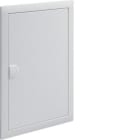 HAGER - Marco y puerta opaca metálicos para caja VU/VH 2 filas 24 módulos RAL 9010