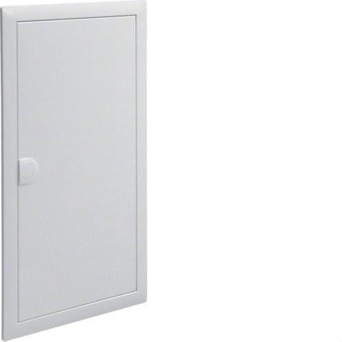 HAGER - Marco y puerta opaca metálicos para caja VU/VH 3 filas 36 módulos RAL 9010
