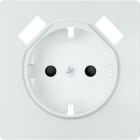 BJC - TAPA BASE ENCHUFE SEGURIDAD 2 USB BLANCO POLAR
