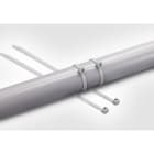HELLERMANNTYTON - Brida Serie T 200x4,6mm gris RAL7035 para fijación de cables tubos y mangueras