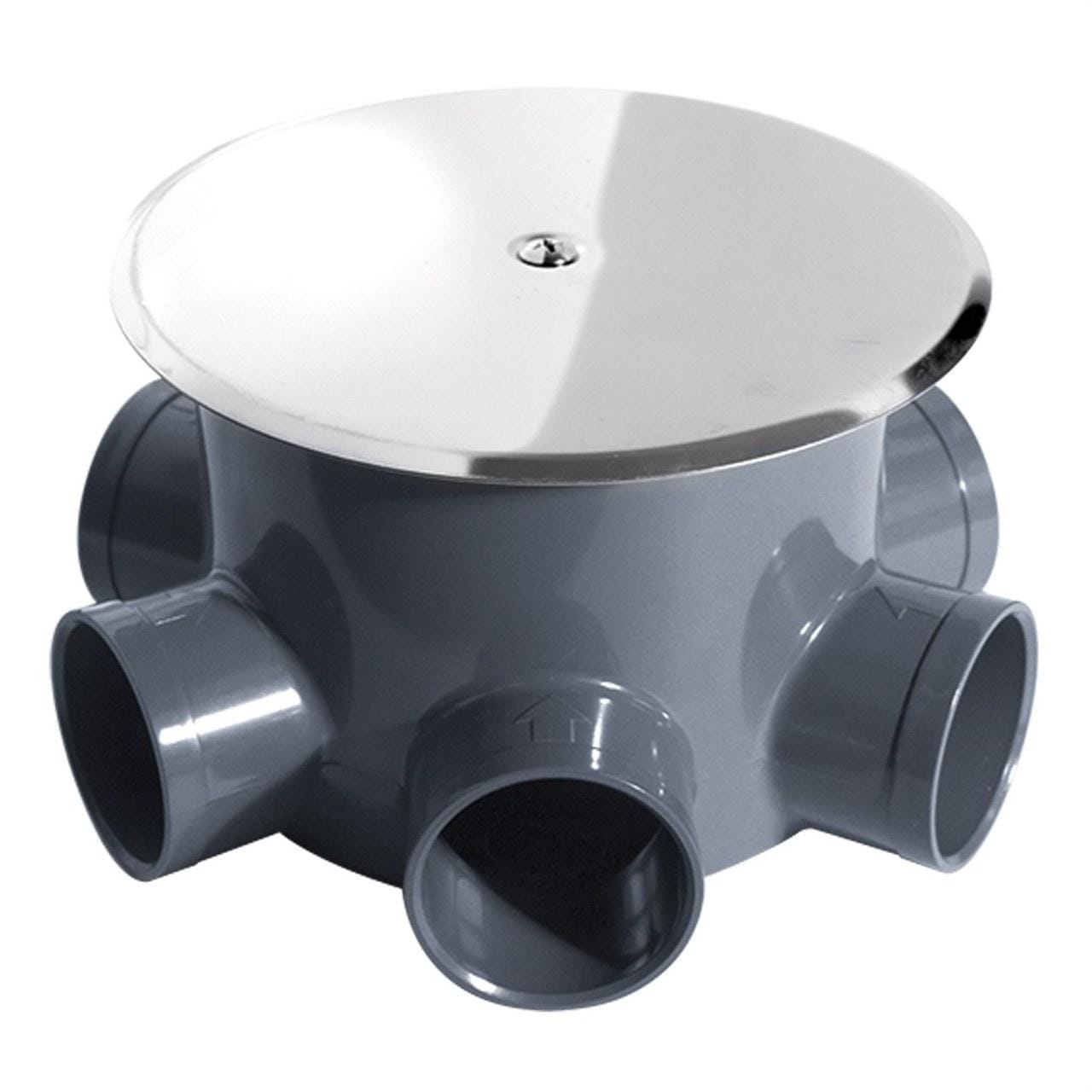 RIUVERT - Bote sifónico R-70 PVC 5 entrada diámetro 40/50
