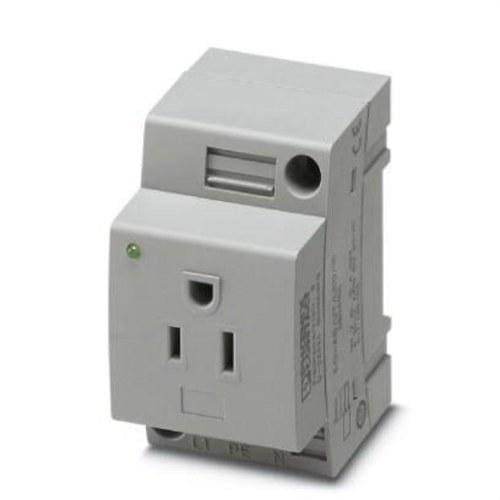 PHOENIX CONTACT - TOMA DE CORRIENTE EO-AB/UT/LED/15 GRIS