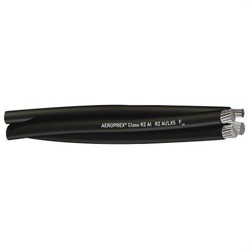GENERAL CABLE - Cable AEROPREX Class RZ AL 1KV 2x25 negro (Bobina)