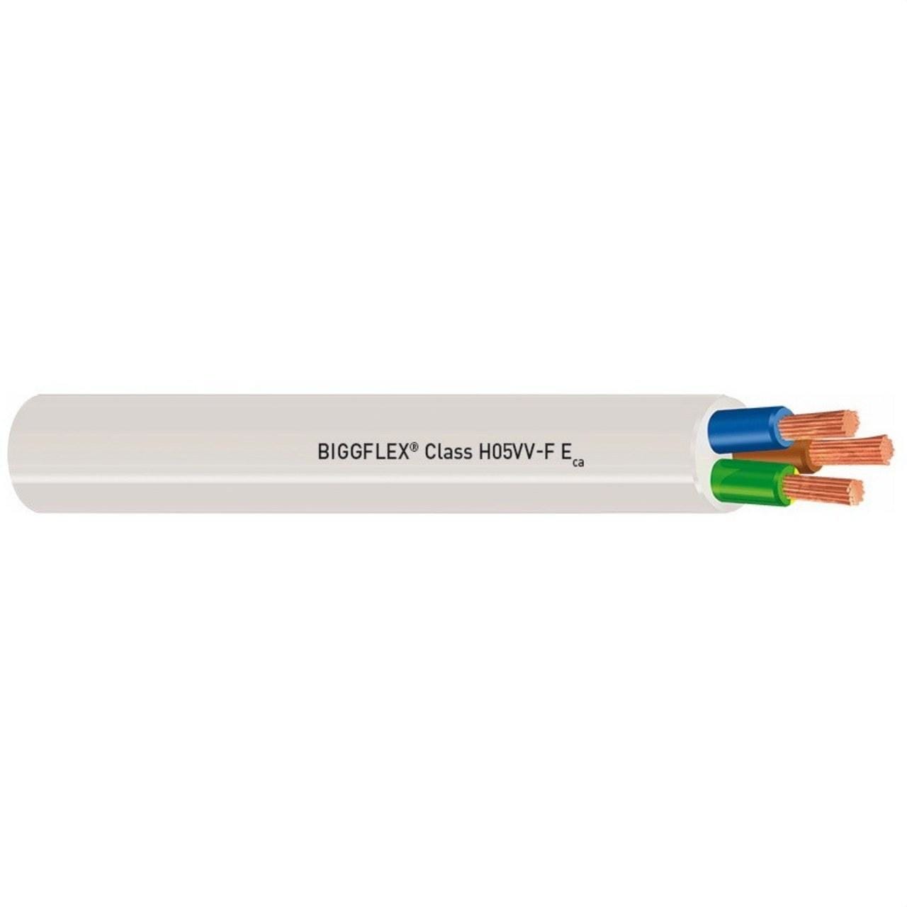 GENERAL CABLE - Manguera BIGGFLEX Class H05VV-F 2x1 blanco (Rollo)