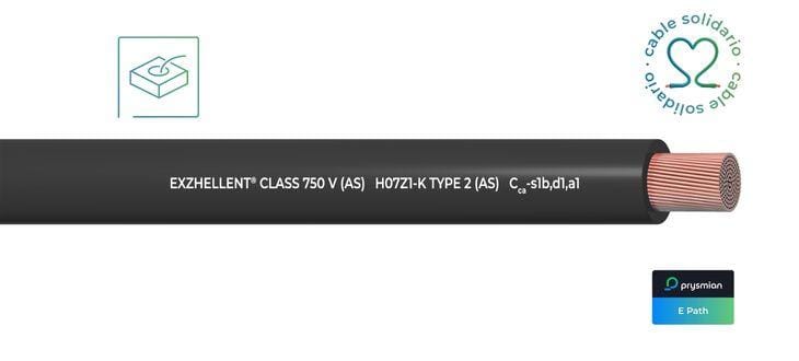 GENERAL CABLE - Cable EXZHELLENT Class 750V AS H07Z1-K 1x1,5 negro (Caja)