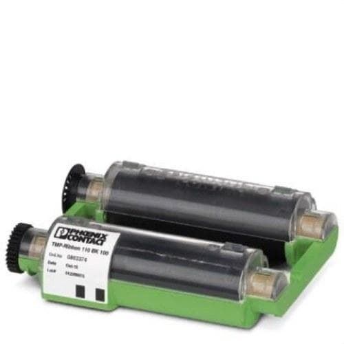 PHOENIX CONTACT - Cartucho de cinta entintada TMP-RIBBON 110 BK 100 en negro