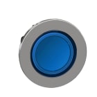 Schneider Electric - Cabeza pulsador luminoso XB4 montaje enrasado azul LED