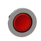 Schneider Electric - Cabeza pulsador luminoso XB4 montaje enrasado rojo LED conexión borne de tornillo