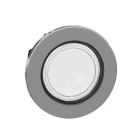 Schneider Electric - Cabeza pulsador luminoso XB4 montaje enrasado blanco LED conexión borne de tornillo