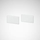 TRILUX - Cabezales de PMMA, de color blanco. Para las luminarias LED adosables y suspendidas Solvan Flow D/H. Solvan Flow D
