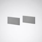 TRILUX - Cabezales de PMMA, de color gris plateado. Para las luminarias LED adosables y suspendidas Solvan Flow D/H. Solvan Flow D