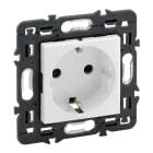 LEGRAND - Base de corriente Valena Next - 2P+T con obturadores - bornes automáticos - 10/16A - 230V~- Blanco