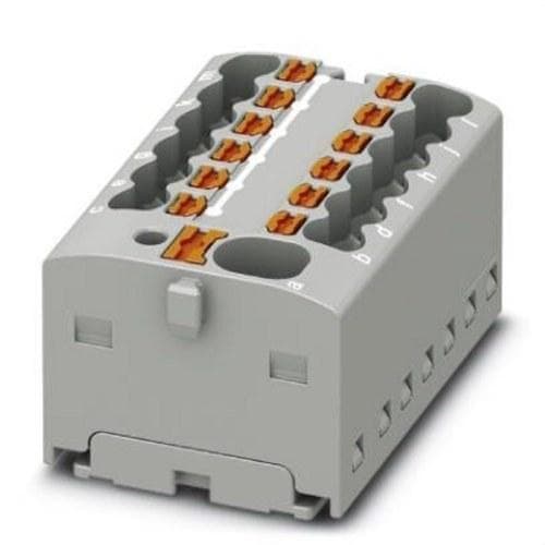 PHOENIX CONTACT - Bloque para distribución PTFIX 4/12X1,5 GY 450V 17,5A conexión push-in gris