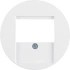 HAGER - Tapa cargador USB R1/R3 blanco polar brillo