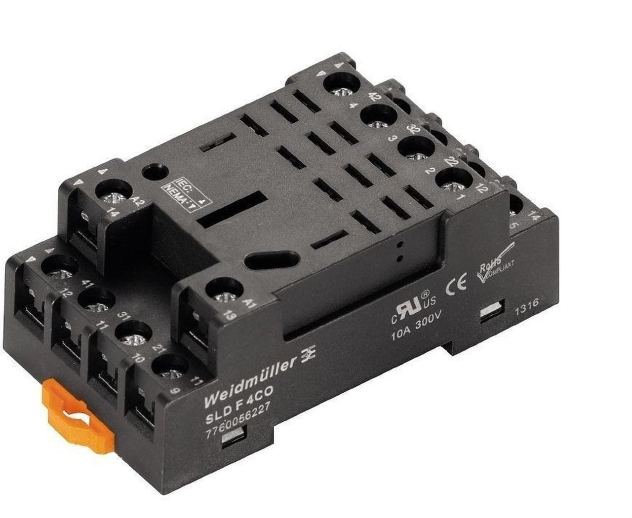 WEIDMULLER - Base portareles SLD F 4C contactos
