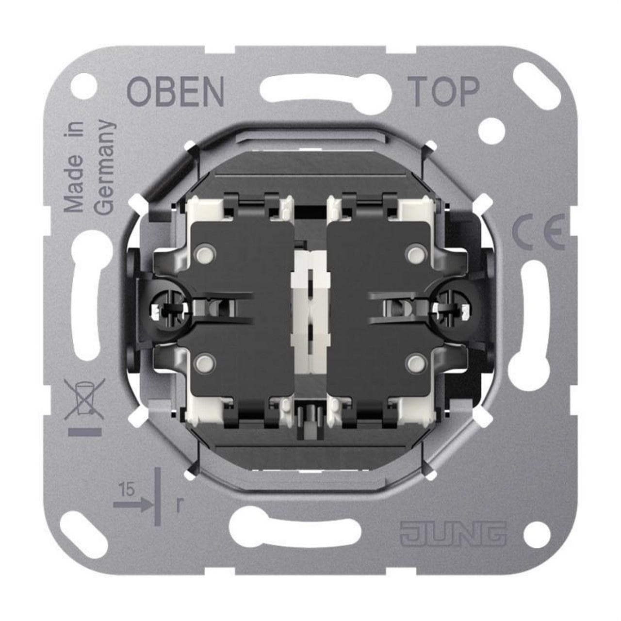 JUNG - Mecanismo doble interrruptor 10AX/250V LS912