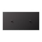 JUNG - Placa con 2 palancas conicas 2 mecanismos horizontales dark LS1912