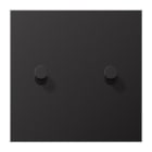 JUNG - Placa con 2 palancas conicas 1 mecanismo dark LS1912