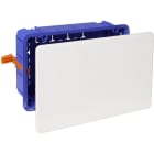 SOLERA - Caja de conexión de empotrar en tabique hueco de 164x106x47 tornillos con 16 entradas para tubo diámetro 25
