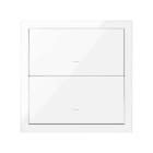 SIMON - Kit frontal SIMON 100 con 1 elemento+2 teclas blanco brillante
