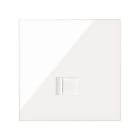 SIMON - Kit frontal SIMON 100 con 1 elemento+1 toma RJ45 blanco brillante