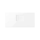 SIMON - Tapa V&D plana CG SIMON 100 para 1 ventana RJ45 blanco brillante