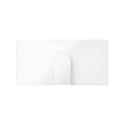 SIMON - Tapa SIMON 100 para salida de cable blanco brillante