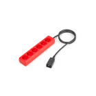 SALICRU - Cable salida 6 tomas IEC C20/6 schuko 2m 16A, rojo