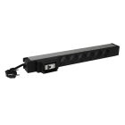 LEGRAND - PDU 1-U 19" con 6 bases Schuko, interruptor automático y cable 3m con clavija 16A 2P+T