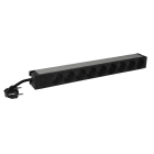 LEGRAND - PDU 1-U 19" con 9 bases Schuko, indicador de tensión y cable 3m con clavija 16A 2P+T