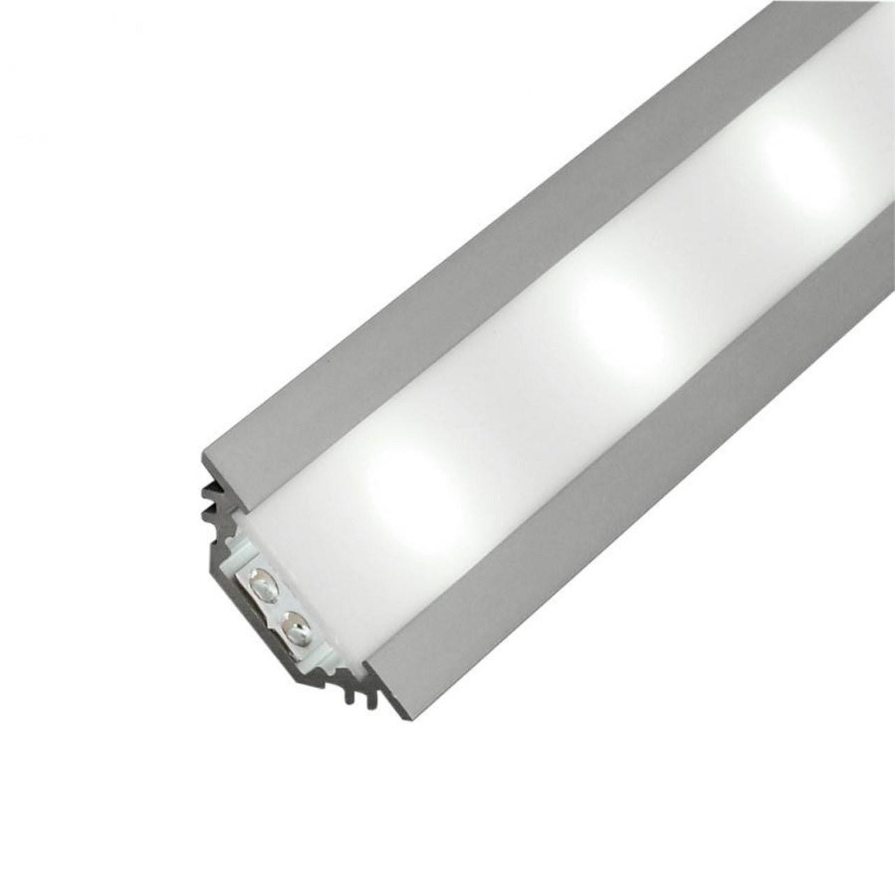 ELT - Perfil aluminio EDEC R45-20-A para tiras LED anodizado