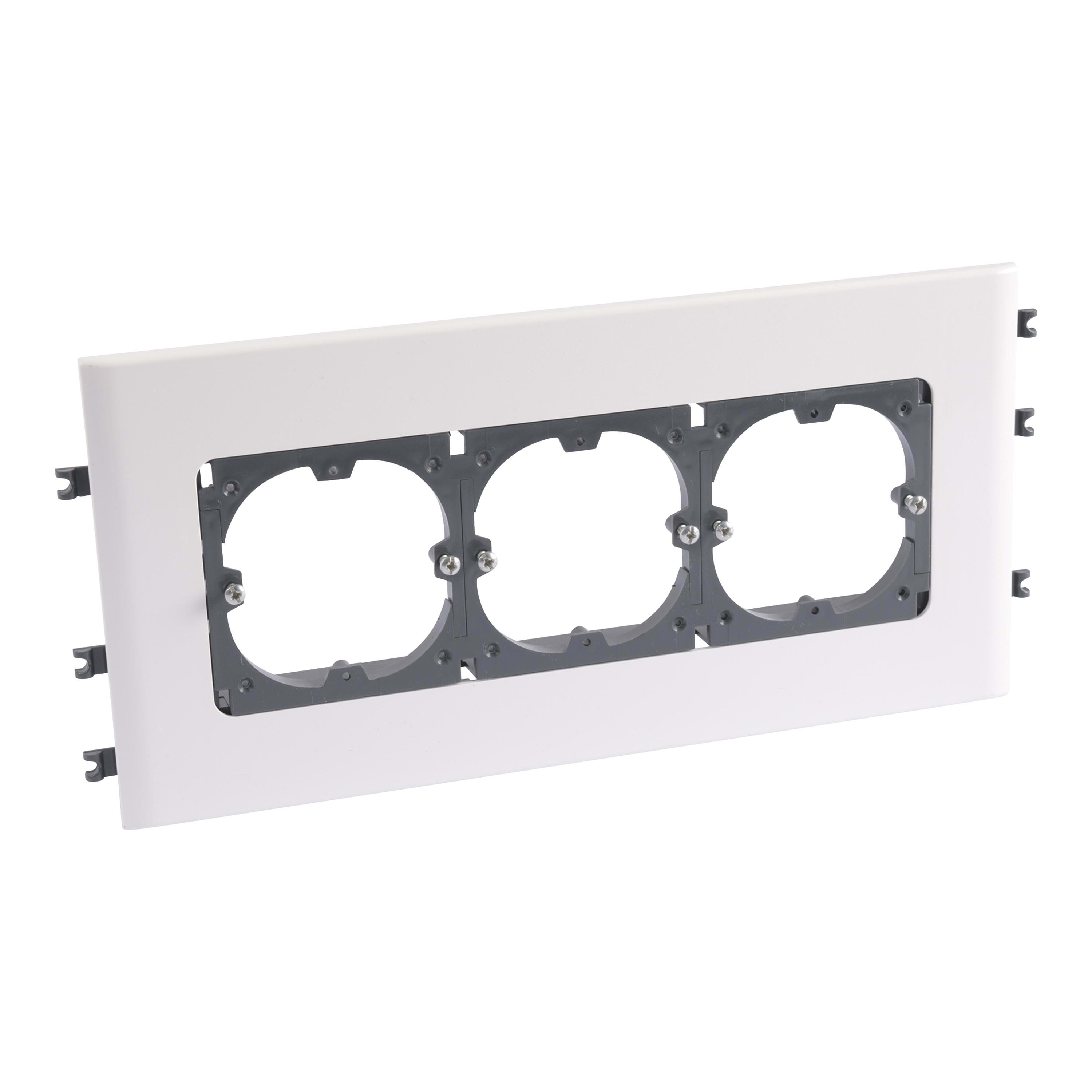 LEGRAND - Soporte universal para tapa de 130mm sólo en posición horizontal. 3 módulos