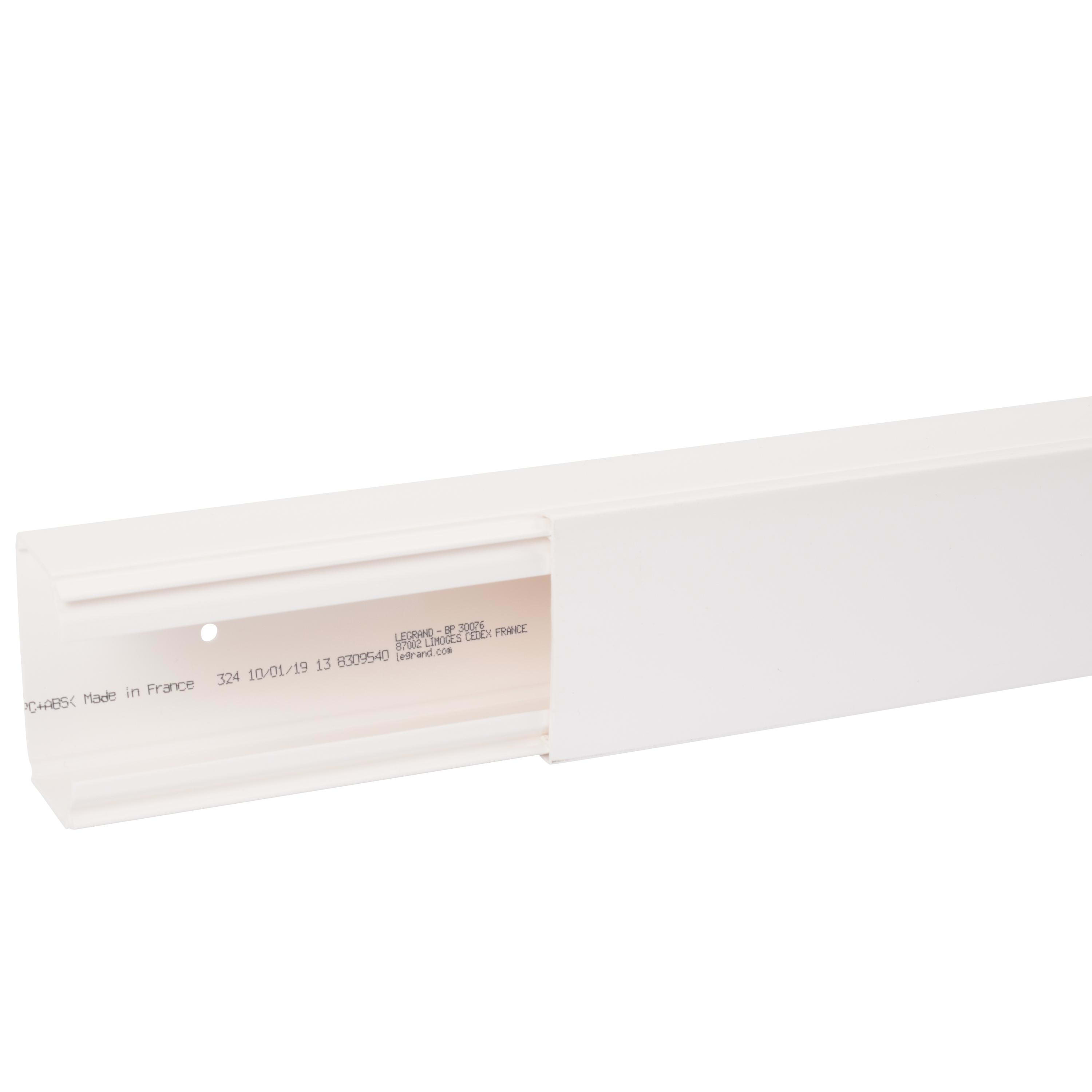 LEGRAND - Moldura DLP Sin halógenos 60x40 - 1 comp. - L. 2m - Blanco